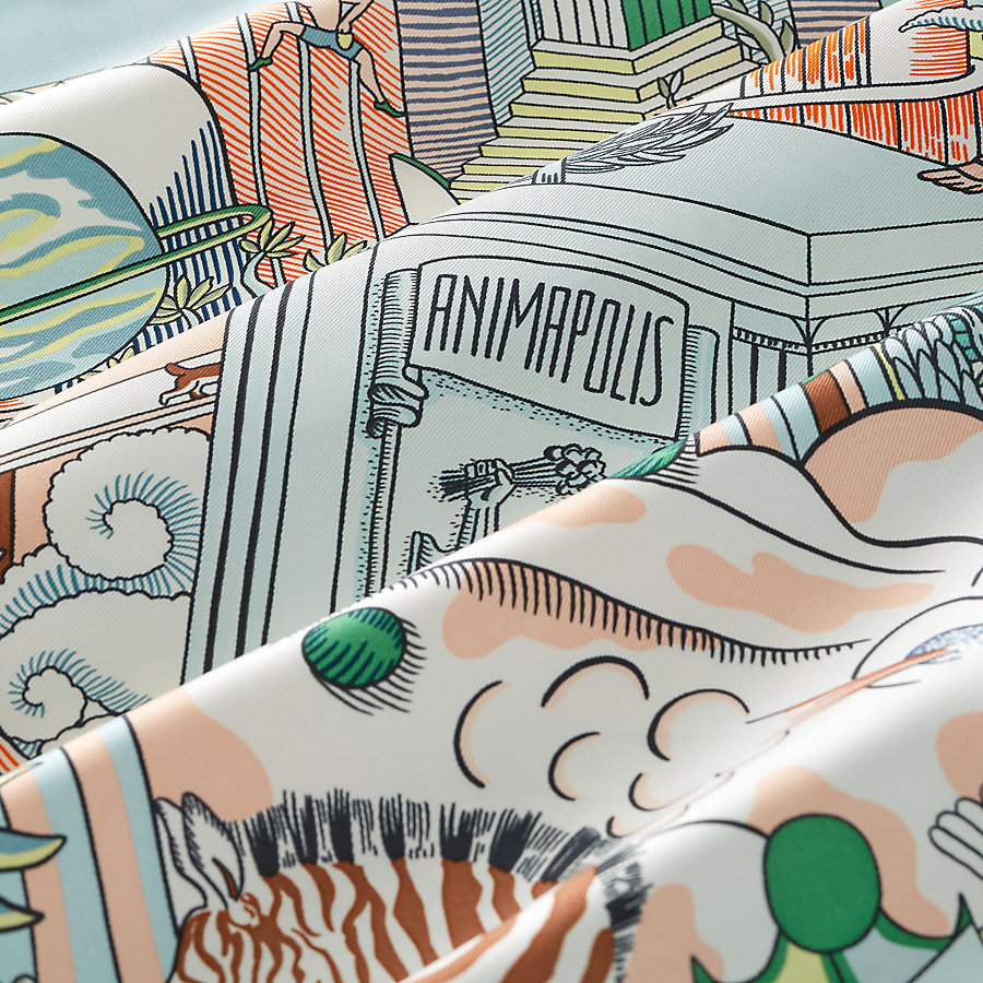HERMES エルメス ツイリー ANIMAPOLIS アニマポリス 2019秋冬